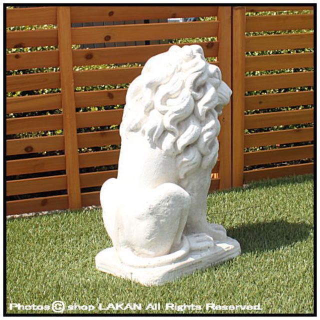 オブジェ 彫像 石像 ライオン 