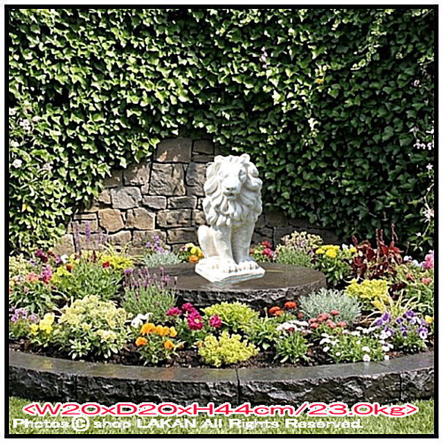 ライオン 動物 洋風 彫像 