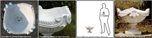 イタリア 彫像 イタルガーデン社 石造花鉢 VR0645 