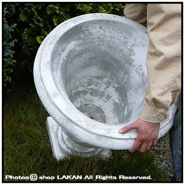 洋風ガーデン クラシック庭園 ティツィアーノ 石造花鉢 