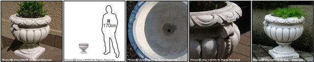 VR0679 ユークリッド 花鉢 人工大理石 