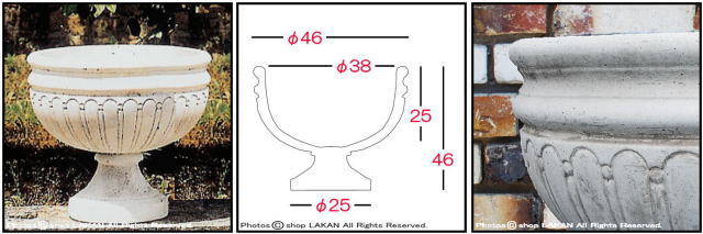 彫刻 プランター 石造 花鉢 